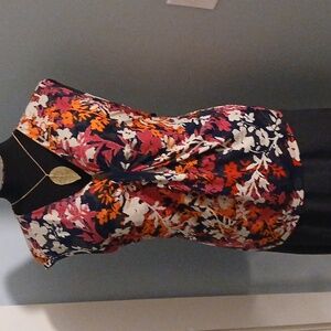 Alfani Multicolor Floral V-Neck Blouse